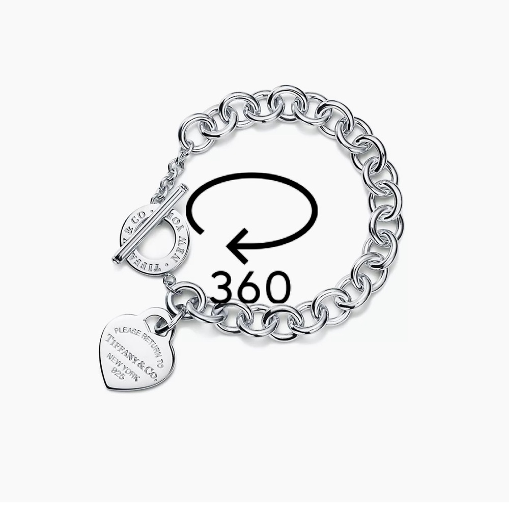 Tiffany & Co. Return to Tiffany Heart Tag Toggle Bracelet Silver - Picture 8 of 8